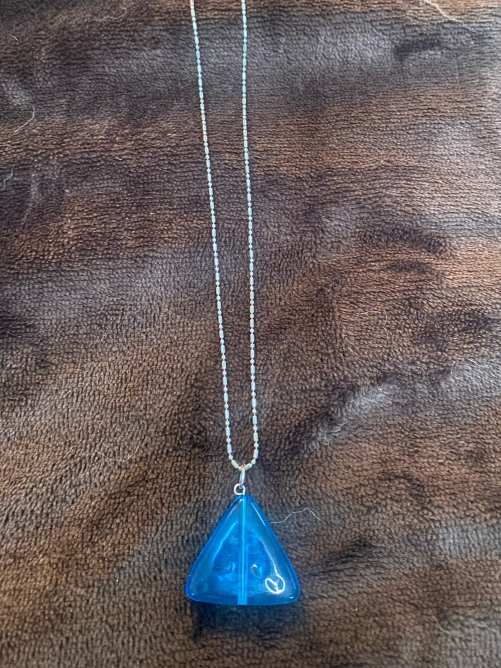 Blue Teardrop Pendant Necklace - Women Jewelry